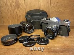 Near Mint ++ Pentax Spotmatic SP Film Camera Super Takumar 55mm 135mm From JPN