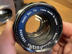 Near Mint ++ Pentax Spotmatic SP Film Camera Super Takumar 55mm 135mm From JPN