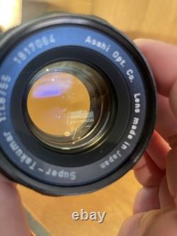 Near Mint ++ Pentax Spotmatic SP Film Camera Super Takumar 55mm F/1.8 From JPN