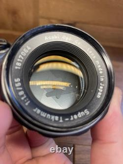 Near Mint ++ Pentax Spotmatic SP Film Camera Super Takumar 55mm F/1.8 From JPN