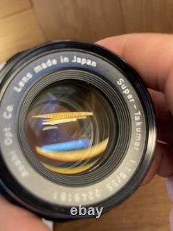 Near Mint Pentax Super Takumar 55mm F/1.8 Lens with Bonus SP Black Film Camera
