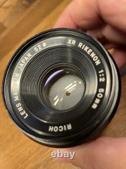 Near Mint ++ Ricoh XR7 Film Camera XR Rikenon 50mm F/2 Lens Pentax K PK Mount