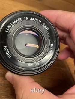 Near Mint Ricoh XR-2 Film Camera Rikenon 50mm F/2 Lens Pentax K PK Mount / JPN