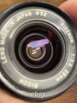 Near Mint Ricoh XR-2 Film Camera Rikenon P 28mm F/2.8 Lens Pentax K Mount /JPN