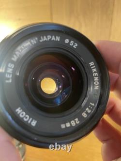 Near Mint Ricoh XR-2 Film Camera Rikenon P 28mm F/2.8 Lens Pentax K Mount /JPN