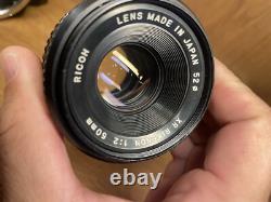 Near Mint ++ Ricoh XR-2 Film Camera XR Rikenon 50mm F/2 Lens Pentax K PK Mount