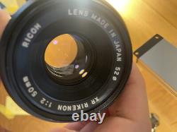 Near Mint ++ Ricoh XR-2 Film Camera XR Rikenon 50mm F/2 Lens Pentax K PK Mount