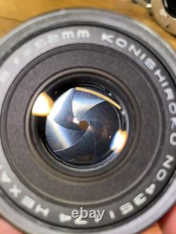 Near Mint with Case Konica FP Film Camera Hexanon 52mm F/1.8 Standard Lens / JPN