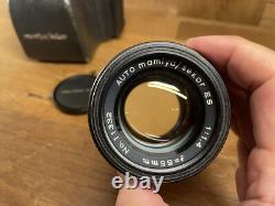 Near Mint with Case Mamiya Sekor Auto XTL Film Camera Sekor ES 55mm F/1.4 /Japan