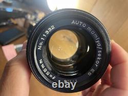 Near Mint with Case Mamiya Sekor Auto XTL Film Camera Sekor ES 55mm F/1.4 /Japan