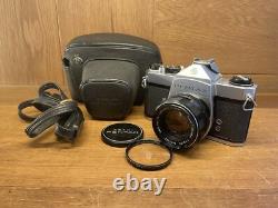 Near Mint with Case Pentax SL Film Camera Super Takumar 55mm F/1.8 Lens From JPN