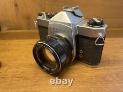 Near Mint with Case Pentax SL Film Camera Super Takumar 55mm F/1.8 Lens From JPN