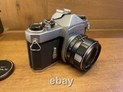 Near Mint with Case Pentax SL Film Camera Super Takumar 55mm F/1.8 Lens From JPN