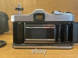 Near Mint with Case Pentax SL Film Camera Super Takumar 55mm F/1.8 Lens From JPN