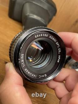 Near Mint ++ with Case Pentax Spotmatic SP Film Camera SMC Takumar 55mm F/1.8 JP