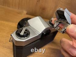 Near Mint with Flash Pentax SL Film Camera Super Takumar 55mm F/1.8 Lens From JP