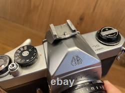 Near Mint with Flash Pentax SL Film Camera Super Takumar 55mm F/1.8 Lens From JP