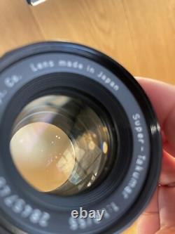 Near Mint with Flash Pentax SL Film Camera Super Takumar 55mm F/1.8 Lens From JP