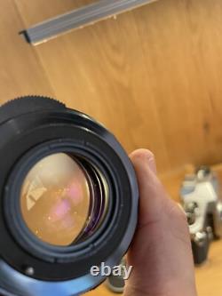 Near Mint with Flash Pentax SL Film Camera Super Takumar 55mm F/1.8 Lens From JP
