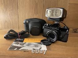 Near Mint with Flash Pentax Spotmatic SP Black Film Camera SMC T 55mm F/1.8 Lens