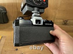 Near Mint with Flash Pentax Spotmatic SP Black Film Camera SMC T 55mm F/1.8 Lens