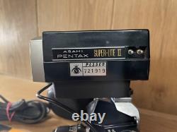 Near Mint with Flash Pentax Spotmatic SP Black Film Camera SMC T 55mm F/1.8 Lens