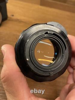 Near Mint with Flash Pentax Spotmatic SP Black Film Camera SMC T 55mm F/1.8 Lens