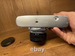 Near Mint with Rare Hood Konica FP Film Camera Hexanon 52mm F/1.8 Lens From JPN