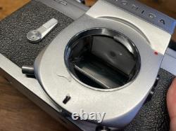 Near Mint with Rare Hood Konica FP Film Camera Hexanon 52mm F/1.8 Lens From JPN