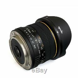 New Opteka 6.5mm f/3.5 HD Aspherical Fisheye Wide Angle Lens Canon EOS Camera