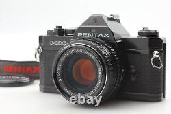 New Seal MINT with Strap Pentax MX Black Film Camera 50mm f1.7 Lens From JAPAN