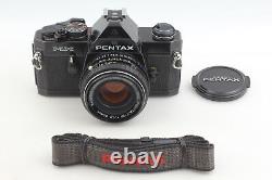 New Seal MINT with Strap Pentax MX Black Film Camera 50mm f1.7 Lens From JAPAN