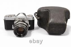 Nikomat FT 35mm Film Camera + Nikkor-H 50mm f/2 Lens Tested Working Case