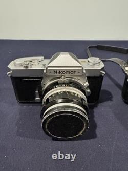 Nikomat FT 35mm Film Camera + Nikkor-H 50mm f/2 Lens Tested Working Case
