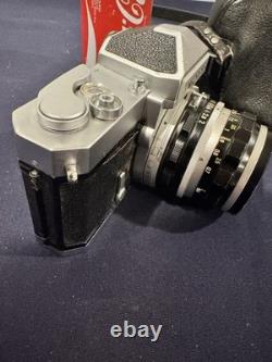 Nikomat FT 35mm Film Camera + Nikkor-H 50mm f/2 Lens Tested Working Case
