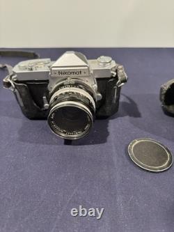 Nikomat FT 35mm Film Camera + Nikkor-H 50mm f/2 Lens Tested Working Case