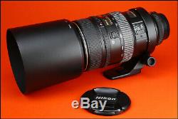 Nikon AF 80-400mm f4.5-5.6D VR Telephoto Zoom Lens With Front & Rear Caps & Hood