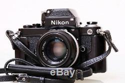 Nikon F2 Black Paint Photomic 35mm SLR Film Camera Body + 50mm F1.4 Lens