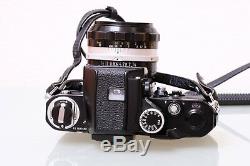 Nikon F2 Black Paint Photomic 35mm SLR Film Camera Body + 50mm F1.4 Lens