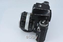 Nikon F2 Black Photomic SLR Film Camera Body Chrome /w 50mm 1.4 Lens Meter Issue