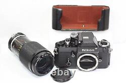 Nikon F2 Photomic Black 35mm SLR Film Camera & Zoom Nikkor 80-200mm F/4.5 Lens
