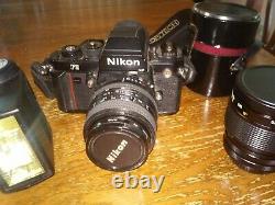 Nikon F3 HP Eyelevel 35mm SLR Film Camera Black body plus lens