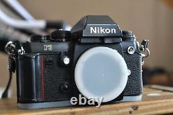 Nikon F3 camera body with two Nikon Nikkor lenses new batteries