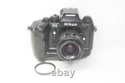 Nikon F4S Film Camera Body DP-20 MB-21 & 35-70mm F3.3-4.5 Lens AF Zoom Lens
