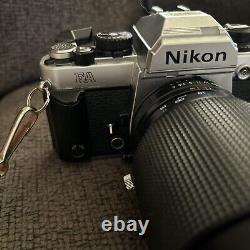 Nikon FA 35mm SLR Film Camera Body Silver With 28-210 Lens