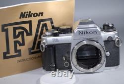 Nikon FA 35mm film camera w Titanium shutter for use w Nikkor lens Nice Ex++