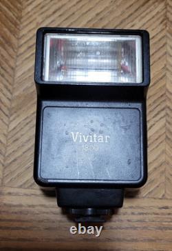 Nikon FE Silver 35mm Film Camera Body with Lenses And Flash Attachment