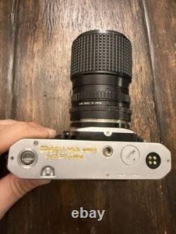 Nikon FM2 Silver 35mm SLR Film Camera with 35-105mm 13.54.3 Tokina Lens TESTED