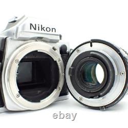 Nikon FM Silver Body 35mm Film Camera Ai 35mm f/2.8 Lens Exc+5 from Japan