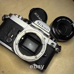 Nikon FM Silver Film Camera Ai 50mm F1.8 Lens